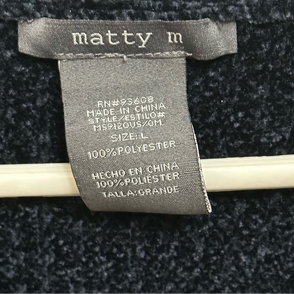 MATTY M dark blue cardigan - Picture 5 of 5